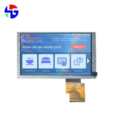 中国 6.2 インチ LCD TFT ディスプレイ 800x480 RGB インターフェイス 60PIN 500cd/m2 販売のため
