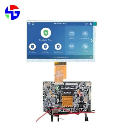 中国 7.0インチ1024x600ピクセル産業LCDはLVDSインターフェイス400cd/m2を表示する 販売のため
