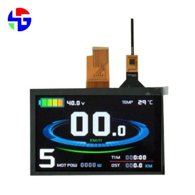 China 7 Inch LVDS 4 Channel Interface 40PIN TFT Capacitive Touch Screen 500cd/m2 for sale