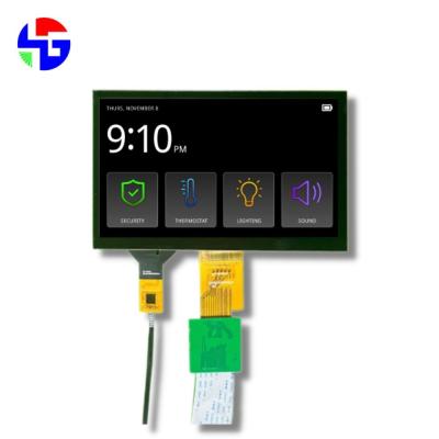 China 600cd/M2 Brightness 7 Inch TFT LCD Display IPS LVDS Interface 1024x600 Resolution for sale