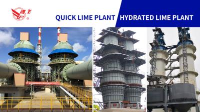 China 100tpd  Active Lime Production Line with rotary kiln for sale