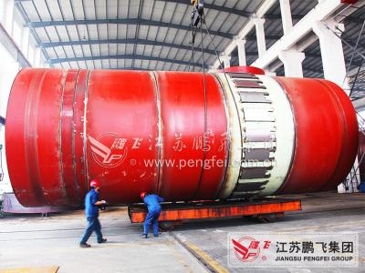 China 16m domestic Waste Treatment 80 tons Per Hour Rotary Kiln System for sale