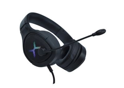 China Flexible Mic RGB Gaming Headset PC Iron Mask Surface Easy Volume Control for sale
