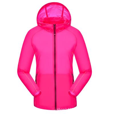 China Outdoor Couple Ultra Thin Summer Skin Clothes With Hood for sale
