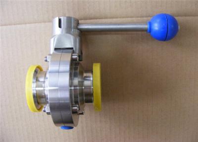 China Industrial Stainless Steel Butterfly Valves For Production Line Simple Structure for sale