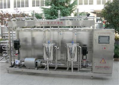 China 5000 LPH Milk Yogurt Tubular Flash Pasteurization Machine With PLC Touch Screen for sale