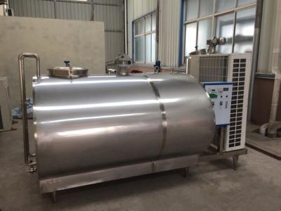 China Industrial Stainless Steel Milk Vat / Aseptic Fresh Raw Vertical Milk Storage Tank for sale