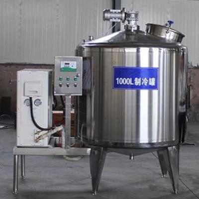 China Tipo horizontal vertical de la leche del tanque industrial del enfriamiento con el motor de ABB en venta