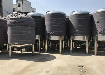 China Polished Stainless Steel Mixing Tanks Storage Reaction 10000L Heated Mixing Tank for sale