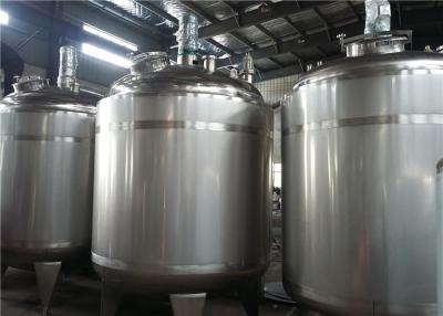 China Easy Operate Stainless Steel Mixing Tanks / Milk Storage Tank For Dairy for sale