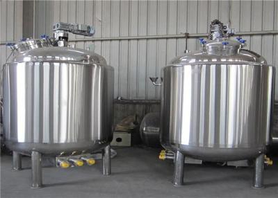 China Stainless Steel Chemical Mixing Tanks / Pharmaceutical Mixing Tank With Double Wall for sale