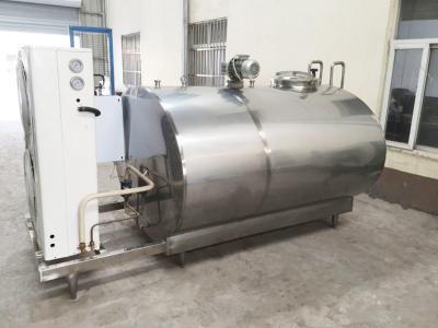 China Horizontal Milk Cooling Tank Easy Operate With Refrigerator Air Compressor for sale