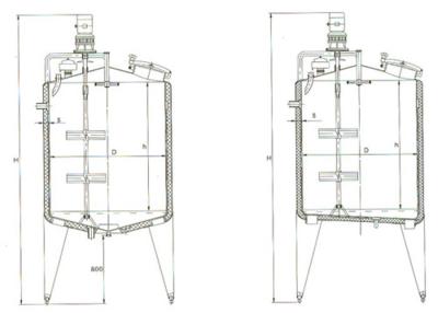 China Cadena de producción semi automática del helado equipo con el tanque de envejecimiento/el tanque de la maduración en venta
