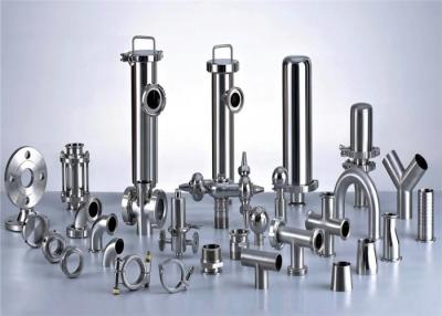 China 3A Stainless Steel Pipe Fittings For Milk Production Line Juice Processing Line for sale