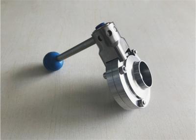China Chemistry Industry Stainless Butterfly Valve / Welded Butterfly Valve ISO DIN Standard for sale