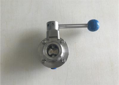 China Sanitary Stainless Steel Butterfly Valves Pneumatic Type Threaded Type Connection for sale