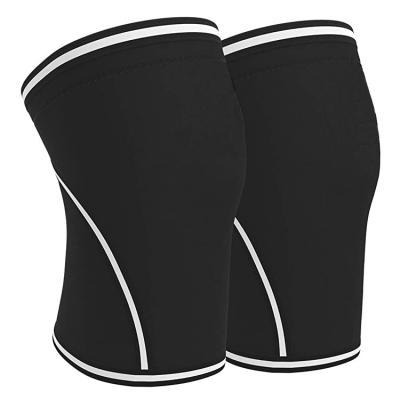 China Breathable Breathable Weightlifting Adjustable Knee Wraps Knee Support Strap Unisex OEM Customized Neoprene Knee Brace for sale