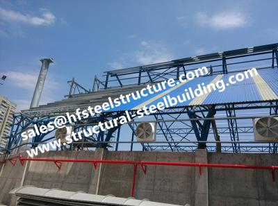 China Fabricated Industrial Steel Buildings Structures Stairs Roofing for sale