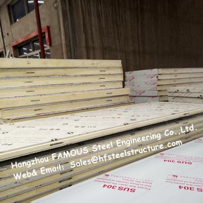China Los paneles de techo ligeros del congelador de ráfaga del panel de la cámara fría con el material de hoja de acero en venta