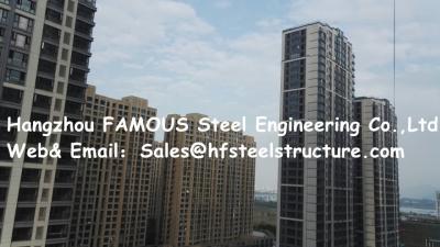 China El panel de bocadillo/galvanizó la instalación fácil del edificio de acero de varios pisos de la correa de C/Z en venta