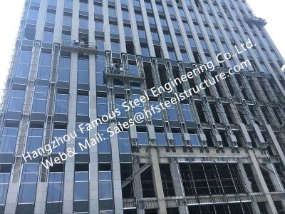 China Double/Triple Insulated Fire Glass Façade Curtain Walling Units Structural Glazing Stick Built System for sale