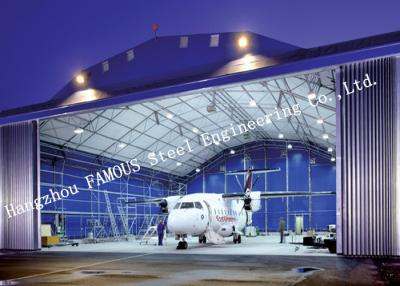 China Airport Development Aircraft Hangar Buildings , Steel Airplane Hangars Constructions for sale