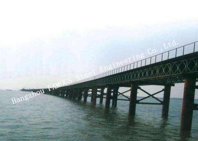 China Multispan Single Lane Prefabricated Bailey Steel Bridge Construction Assembly for sale