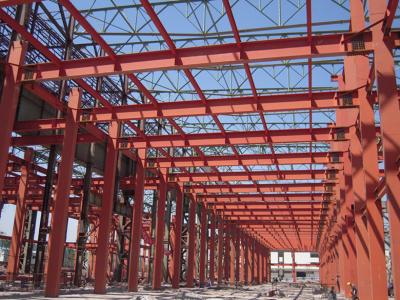 China PEB-Industrial Steel Buildings Fabrication By Kinds Of Shape Steel for sale