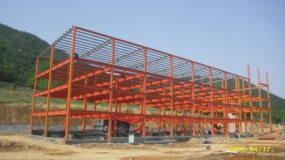 China Optimized Prefab Industrial Steel Buildings With Minimum Steel Quantity Used for sale