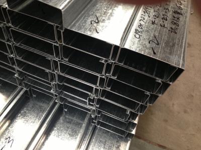 China Q235 Q345 Galvanized C and Z Steel Purlins With 275g/m2 Zinc Coating Thickness for sale