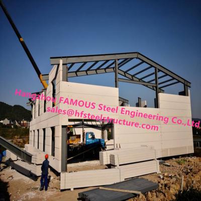 China Prefab House Light Steel Villa Prefab Metal Buildings With Welded Frame for sale