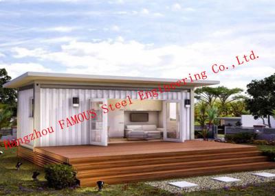 China Casa del envase de la casa prefabricada del peso ligero los 40ft para el alojamiento vivo con la superficie pintada en venta