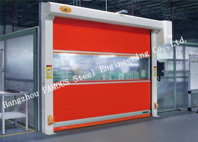 China Automatic High Speed PVC Fabric Aluminium Alloy Electric Roller Shutter Doors for sale