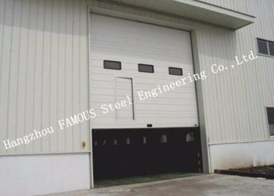 China High Speed Industrial Garage Doors Lift Up Roller Shutter Door With Pedestrian Gate for sale