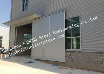 China Customized Industrial Metal Sliding Door Steel Buildings Kits Single Direction For Warehouse for sale