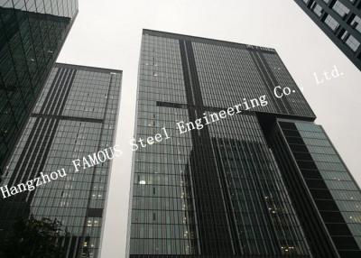 China Hidden Framed Aluminum Glass Curtain Wall Heat Insulation For Commercial Office Mall for sale