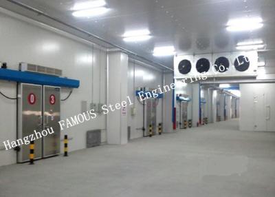 China Commercial PU Sandwich Cold Room Panel Walk In Freezer For Meat And Fish Storage for sale
