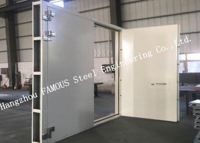 China Explosion Proof Steel Framed Blast Door Industrial Garage Doors For Governments And Banks for sale