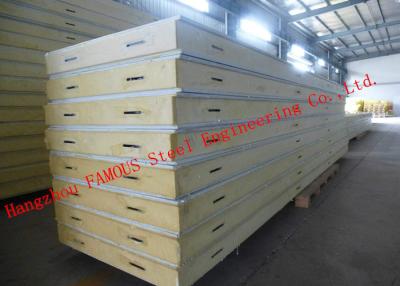 China Customized Heat Insulation Cost Saving Insulated PU Sandwich Panels For Wall Systems for sale