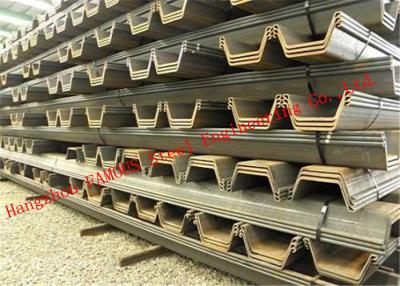 China U-Shaped Type Cold Rolled Sheet Pile For Steel Structure Building Foundation Construction for sale