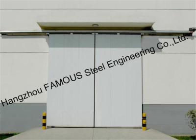 China Customized Aluminum Alloy Glass Industrial Sliding Garage Doors Powder Coated for sale