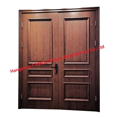 China Prettywood Decoration Line Modern Room Design Interior Wood Plastic Composite WPC Door for sale