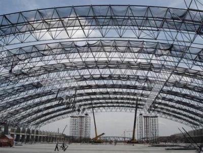 China Pre-engineered Heavy Industrial Workshop Structural Steel Fabrications Steel Pipe Truss for sale