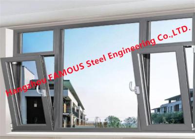 China Low-E 5mm 12A Double Tempered Clear Glass Awning Window With Operator Handle for sale