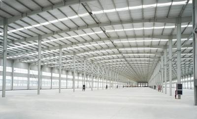 China Corrosion Resistant Light Weight Metal Structural Steel Buildings With Huge Space for sale