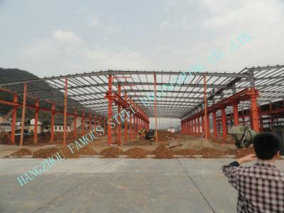 China Pre Engineered Frame Industrial Steel Buildings 60' X 90' High Strength Bolts for sale