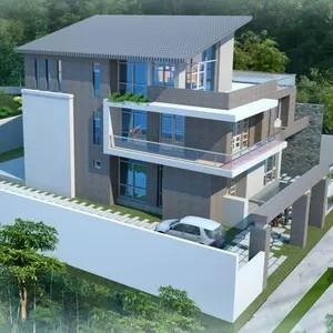 China Complete Decorative Modern Fast Install Two Storey Luxury Prefab House Villa Designs for sale
