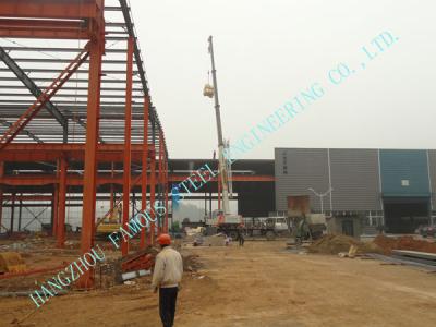 China Multi Gable Span Steel Framed Buildings Prefabricated ASTM Standards 82' X 96' H Section for sale