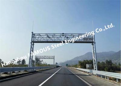 China Galvanized Structure Gantry Portal Steel Frame Traffic Lights And Guideboards Billboard for sale