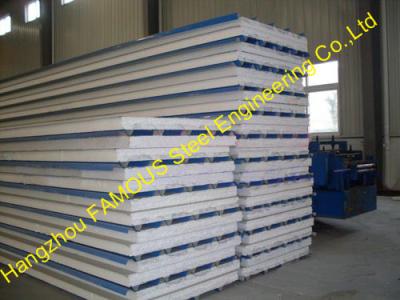 China Glass EPS Sandwich Roof Panel / Metal Roofing Sheets For Cladding for sale